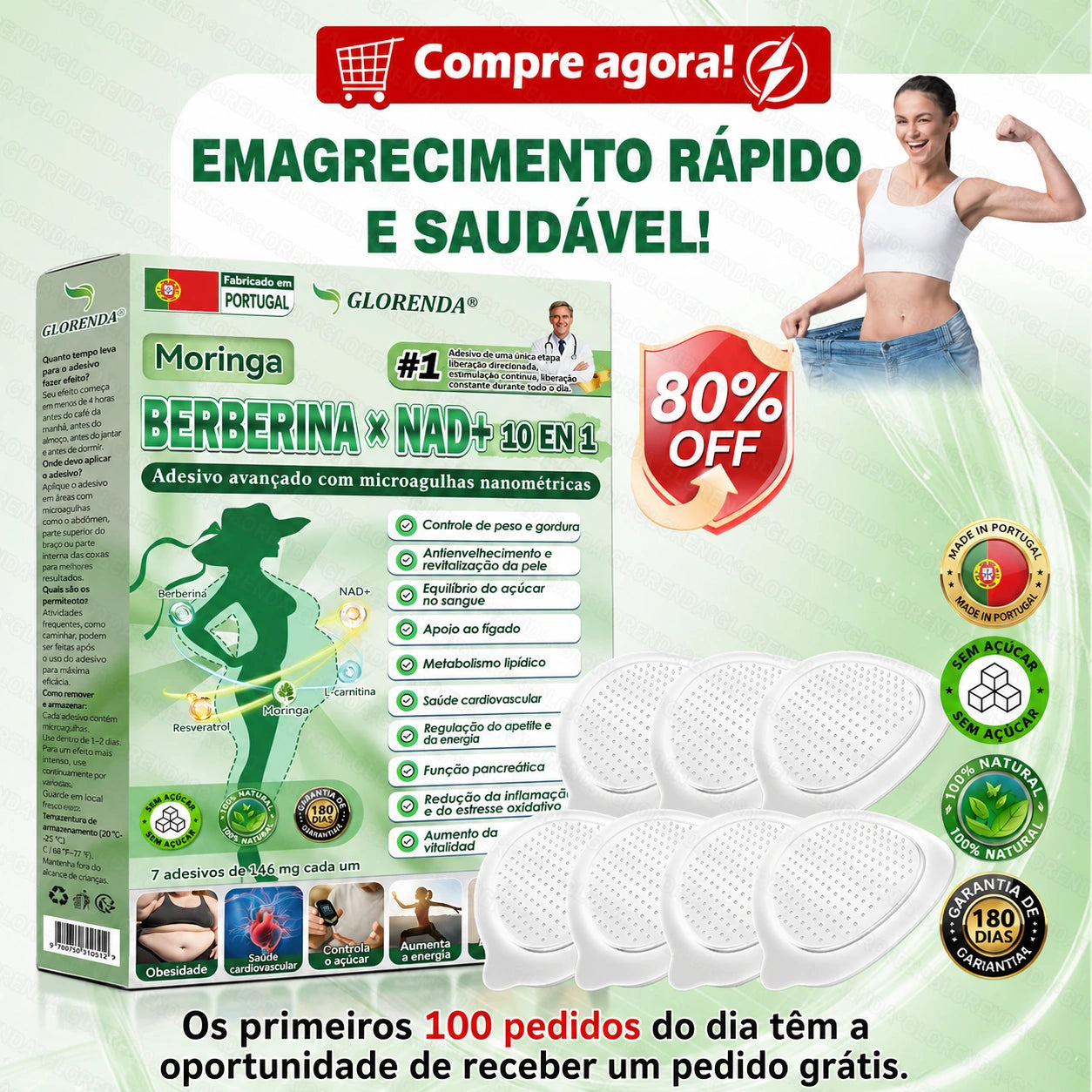 𝐆𝐋𝐎𝐑𝐄𝐍𝐃𝐀® 𝑴𝒐𝒓𝒊𝒏𝒈𝒂 & 𝑩𝒆𝒓𝒃𝒆𝒓𝒊𝒏𝒂 10-em-1 𝐀𝐯𝐚𝐧𝐜̧𝐚𝐝𝐨 𝐏𝐚𝐫𝐜𝐡𝐞 𝐍𝐚𝐧𝐨 𝐝𝐞 𝐌𝐢𝐜𝐫𝐨𝐚𝐠𝐮𝐥𝐡𝐚𝐬